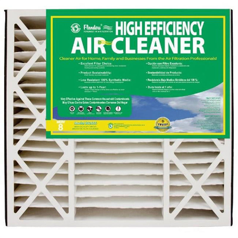 AAF Flanders 16 in. W X 20 in. H X 5 in. D Synthetic 8 MERV Pleated Air Filter 1 pk