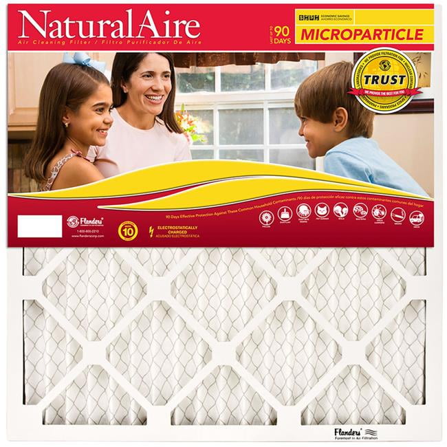 NaturalAire 18 in. W X 24 in. H X 1 in. D Synthetic 10 MERV Pleated Microparticle Air Filter 1 pk