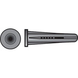 Hillman .250 in. D X 1-3/8 in. L Plastic Flat Head Conical Anchor 25 pk