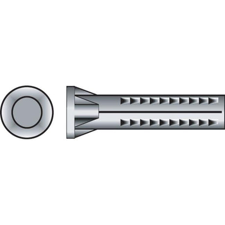 Hillman 0.164 in. D X 1-1/2 in. L Lead Round Head Concrete Screw Anchor 3 pk