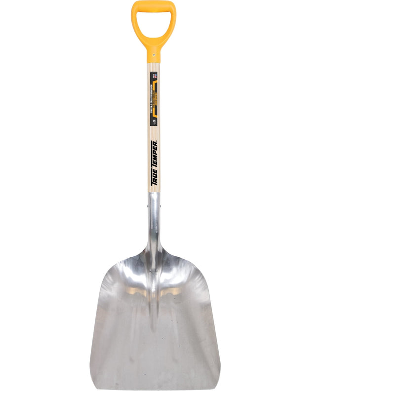 True Temper 46.13 in. Aluminum Scoop Wood Handle