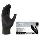AMMEX Professional Nitrile Disposable Exam Gloves Large Black Powder Free 100 pk