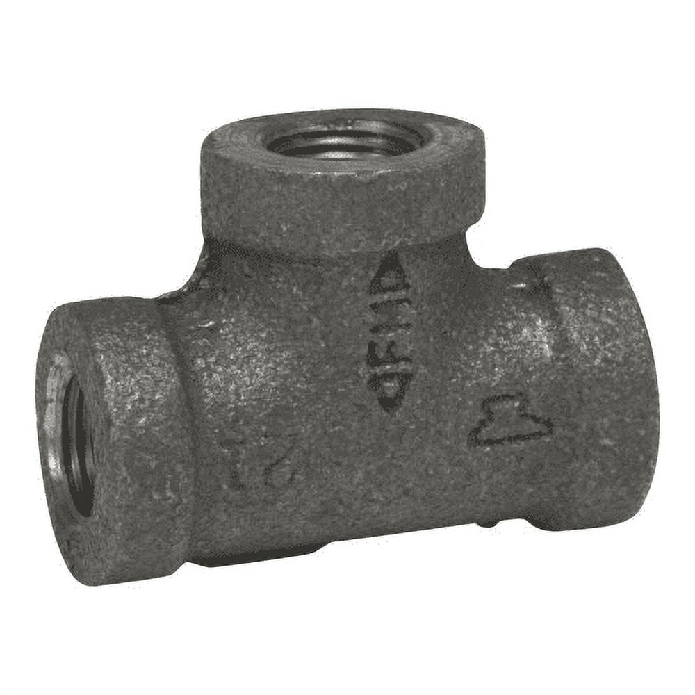 Anvil 1/2 in. FPT X 1/2 in. D FPT 1/2 in. D FPT Black Malleable Iron Tee