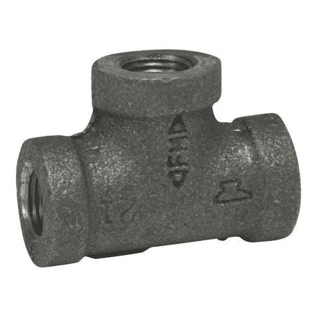 Anvil 1/2 in. FPT X 1/2 in. D FPT 1/2 in. D FPT Black Malleable Iron Tee
