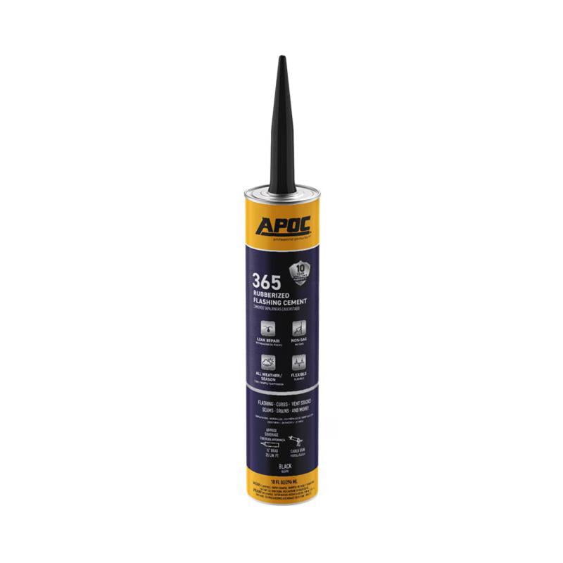 APOC Eterna-Flash Gloss Black Rubber Roof & Flashing Cement 10.1 oz