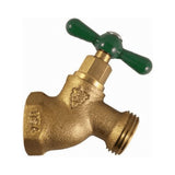Arrowhead Brass 1/2 in. FIP X 3/4 in. MHT Brass No-Kink Hose Bibb