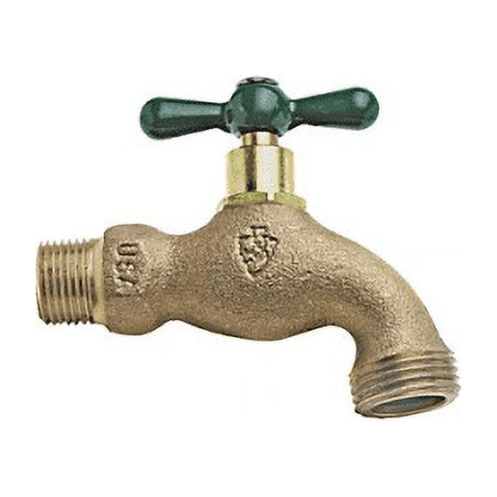 Arrowhead Brass 3/4 in. MIP X 3/4 in. MHT Brass Hose Bibb