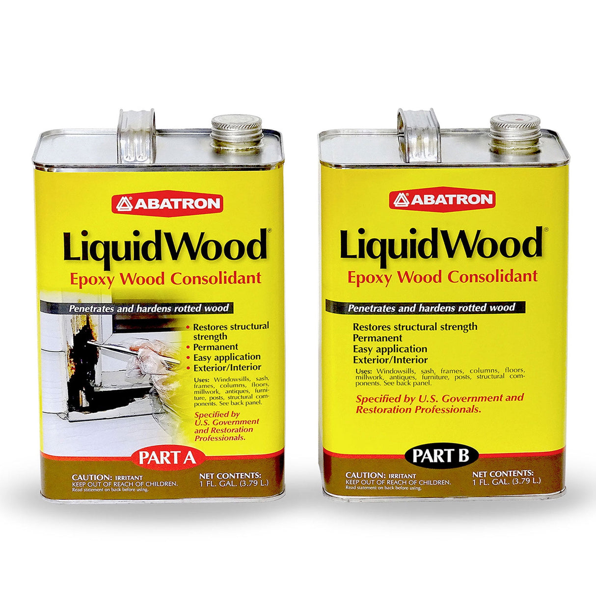 Abatron LiquidWood Clear Epoxy Wood Consolidant Kit 2 gal