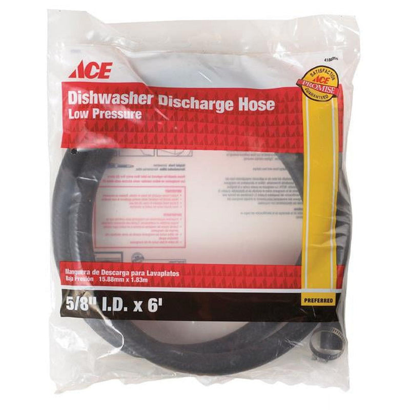 Ultra Dynamic Products PVC Dishwasher Discharge Hose 5/8 in. D X 6 ft. L