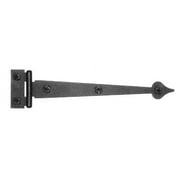 Acorn 6-1/2 in. L Black Strap Hinge 2 pk