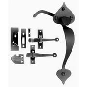 Acorn Matte Black Forged Iron Rim Latch