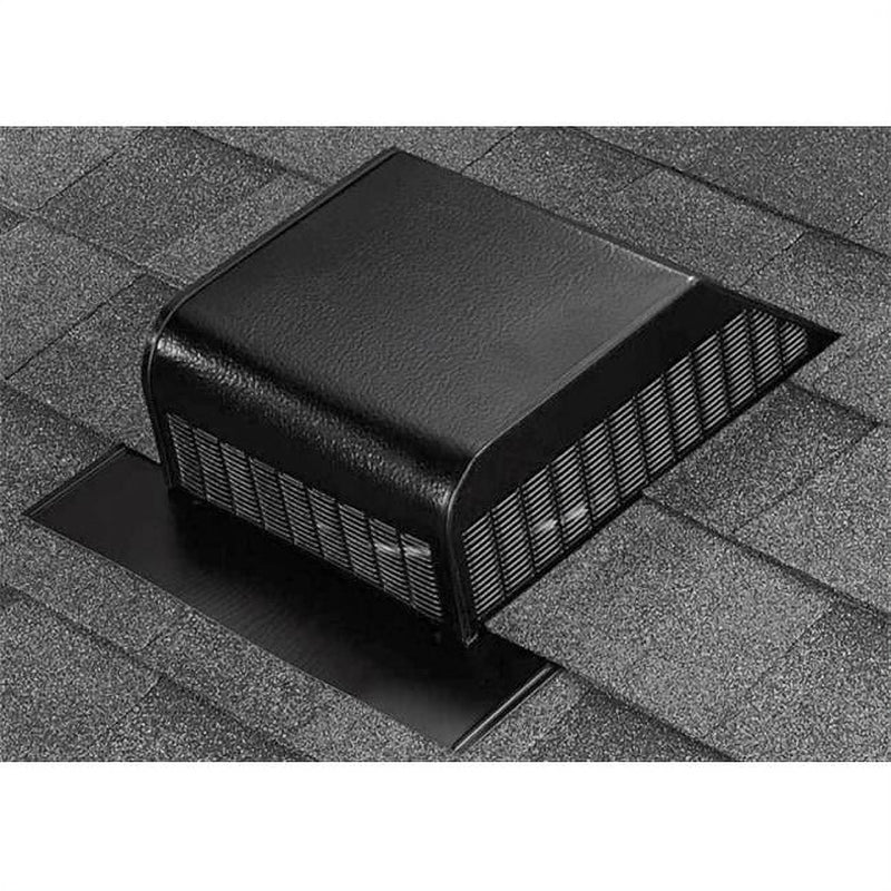 Air Vent 3.6 in. H X 15 in. W X 16 in. L X 9 in. D Black Aluminum Roof Vent Assembly