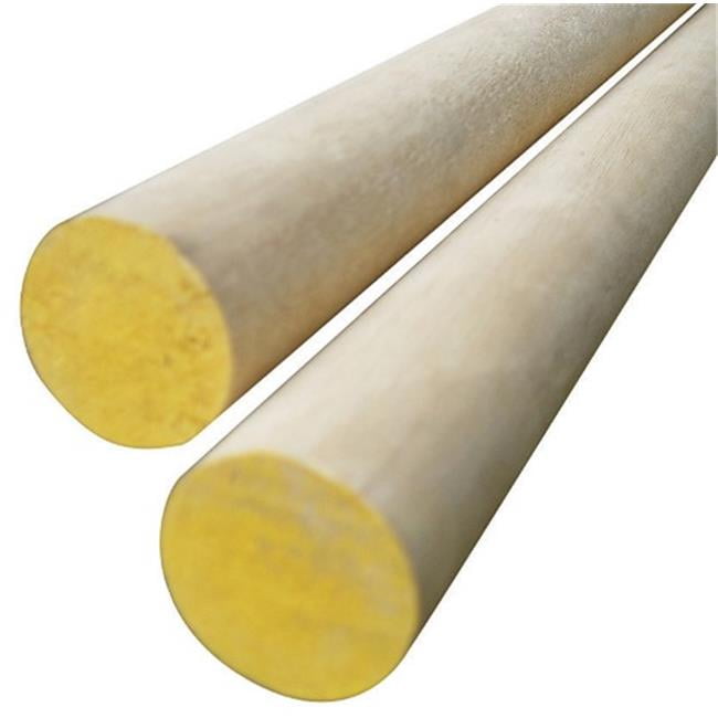 Alexandria Moulding Round Ramin Hardwood Dowel 2 in. D X 36 in. L 1 pk Yellow