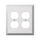 Amerelle Century Polished Chrome 2 gang Stamped Steel Duplex Wall Plate 1 pk