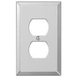Amerelle Clear 1 gang Acrylic Duplex Wall Plate 1 pk