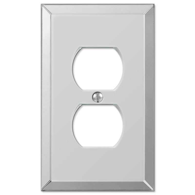 Amerelle Clear 1 gang Acrylic Duplex Wall Plate 1 pk