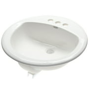 American Standard Rondalyn Vitreous China Bathroom Sink 19 in. W X 19 in. D White