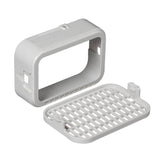 Amerimax 3 in. H X 4 in. W X 1.5 in. L White Plastic K Rodent Guard