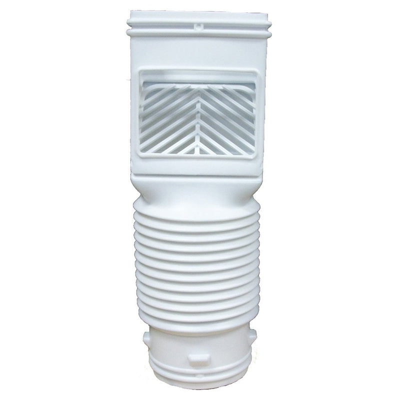 Amerimax FlexGrate 4.625 in. W X 4.625 in. L White Vinyl Downspout Filter