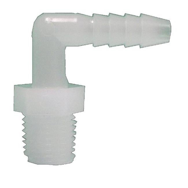 Green Leaf 3/4 in. MPT X 5/8 in. D Barb Nylon Elbow 1 pk
