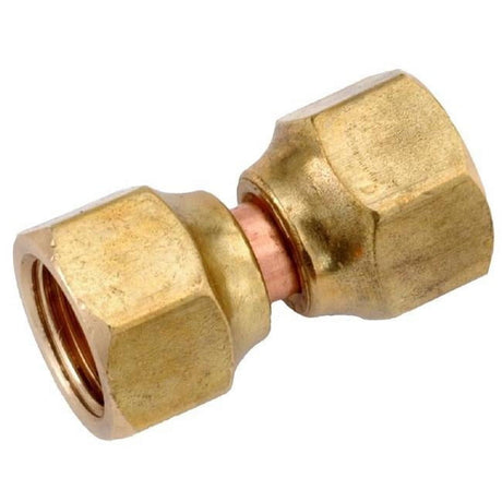 Anderson Metals 1/4 in. Female Flare in. X 1/4 in. D Female Flare Brass Swivel Flare Connector