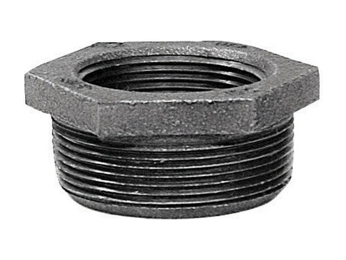 Anvil 1-1/2 in. MPT X 1 in. D FPT Black Malleable Iron Hex Bushing