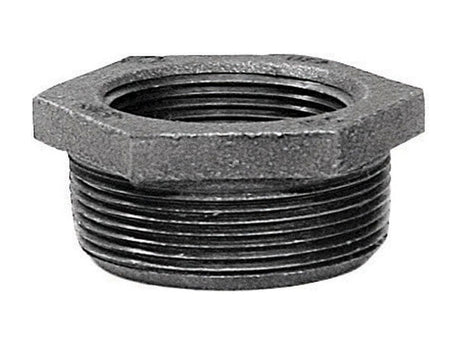 Anvil 1-1/2 in. MPT X 1 in. D FPT Black Malleable Iron Hex Bushing