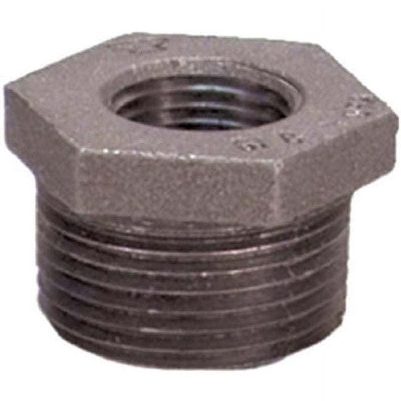 Anvil International 1-1/2 in. MPT X 3/4 in. D FPT Black Malleable Iron Hex Bushing