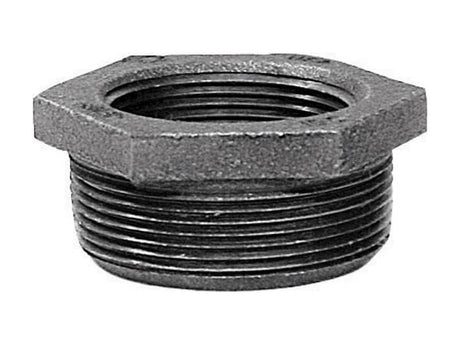 Anvil 1 in. MPT X 1/2 in. D FPT Black Malleable Iron Hex Bushing