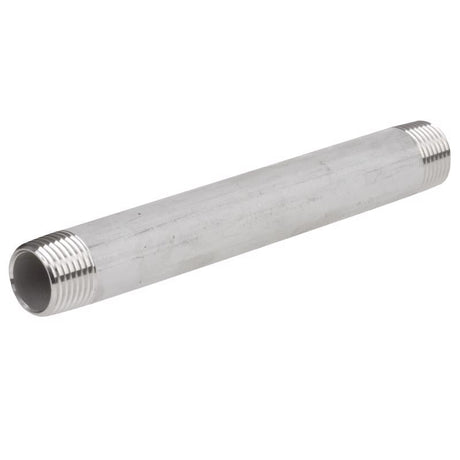 Anvil 3/4 in. Threaded X 3/4 in. D Threaded Stainless Steel 8 in. L Nipple