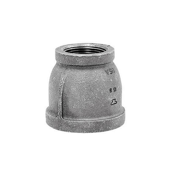 Anvil 2 in. FPT X 1-1/4 in. D FPT Galvanized Malleable Iron Reducing Coupling