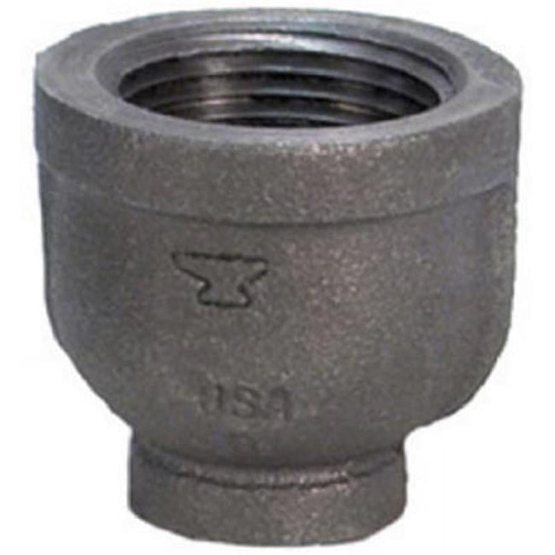 Anvil International 2 in. FPT X 1-1/2 in. D FPT Black Malleable Iron Reducing Coupling
