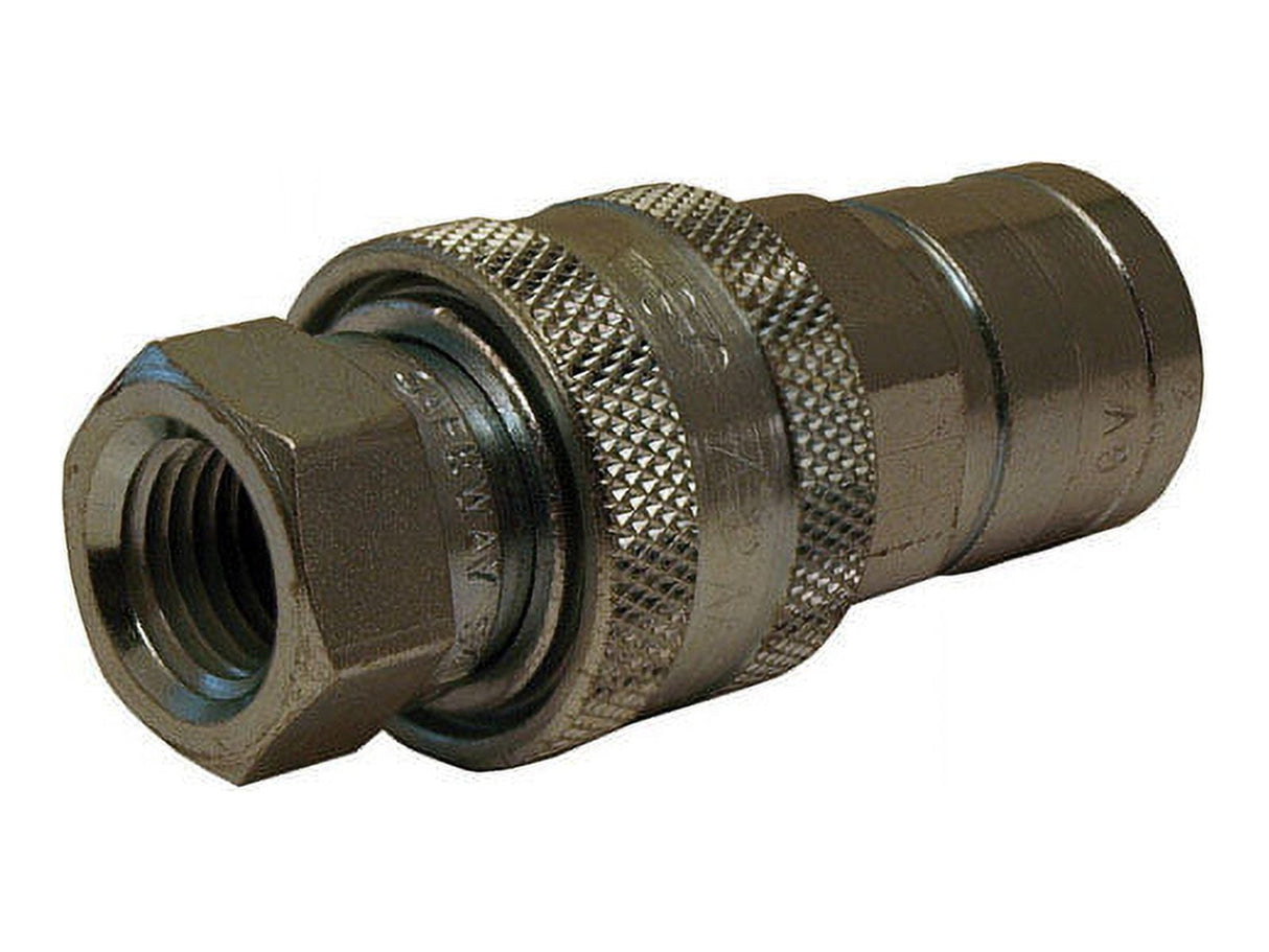 Apache Steel 1/4 in. D X 1/4 in. D Hydraulic Coupler 1 pk