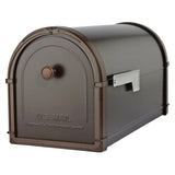 Architectural Mailboxes Bellevue Modern Galvanized Steel Post Mount Rubbed Bronze Mailbox