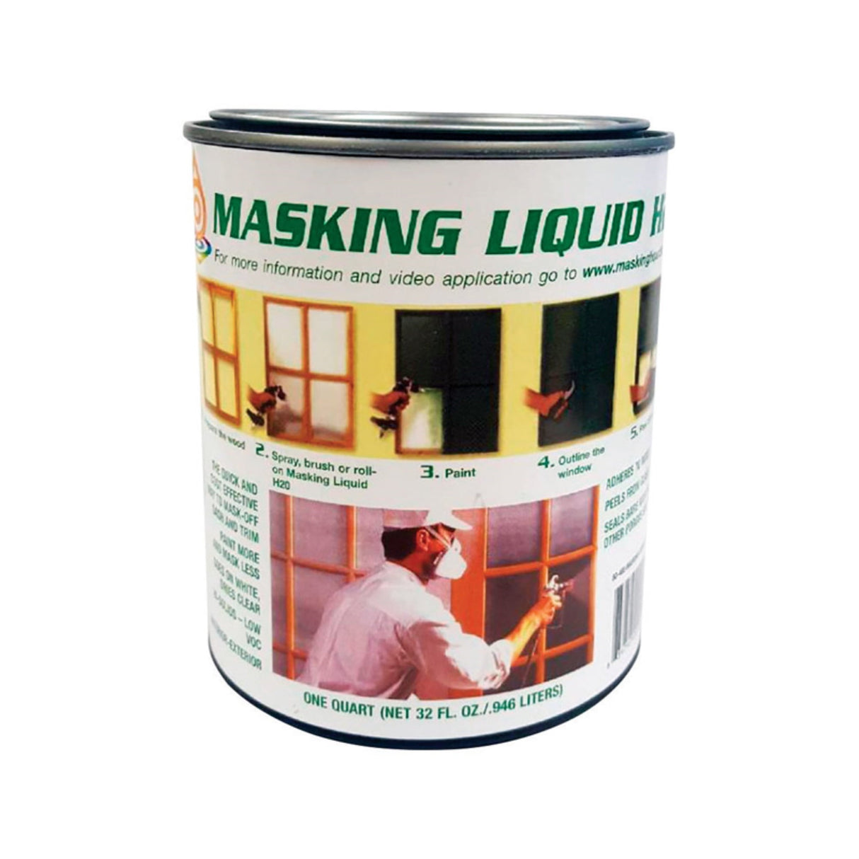 Associated Paint Clear Water-Based Acrylic Masking Liquid H2O 1 qt