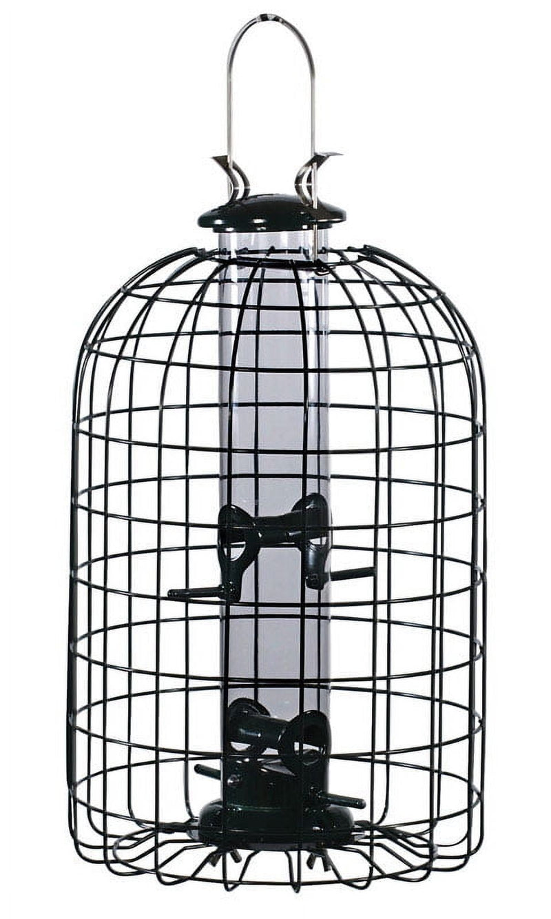 Audubon Wild Bird 1.25 lb Plastic/Wire Caged Tube Bird Feeder 4 ports