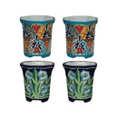 Avera Products Talavera 8.25 in. H X 8.5 in. W Ceramic Planter Set Multicolored