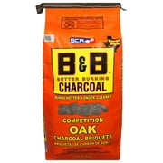 B&B Charcoal All Natural Oak Hardwood Charcoal Briquettes 17.6 lb