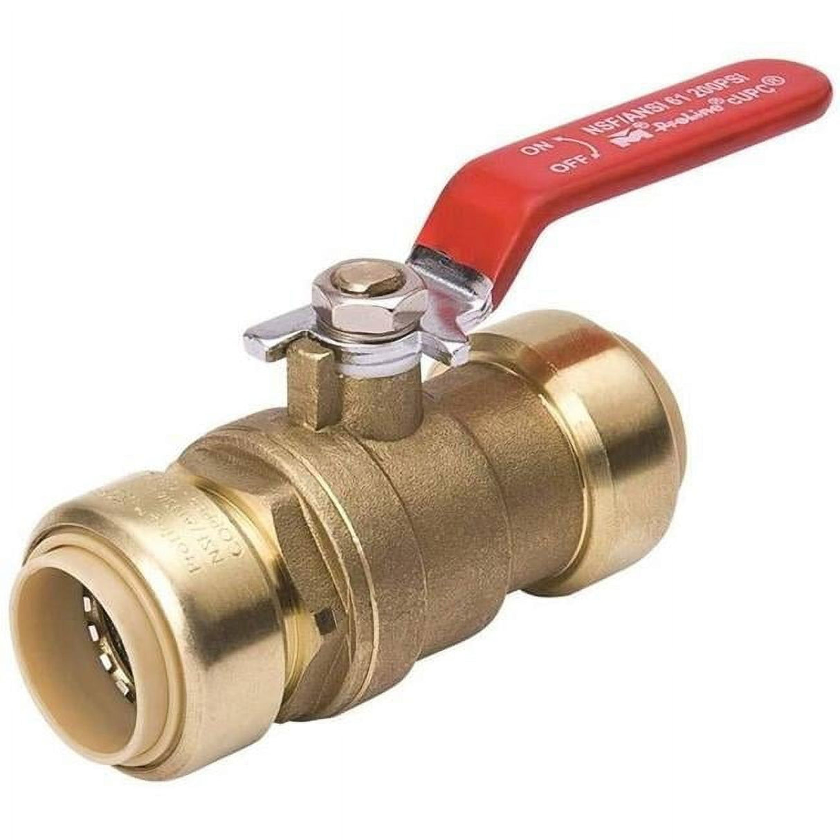 B&K Proline 1 in. Brass Push Fit Ball Valve Full Port