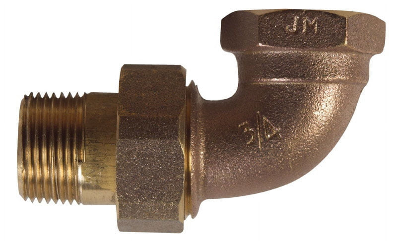 B&K 3/4 in. D X 3/4 in. D Adjustable 90 deg Brass Elbow Nut and Tail Piece