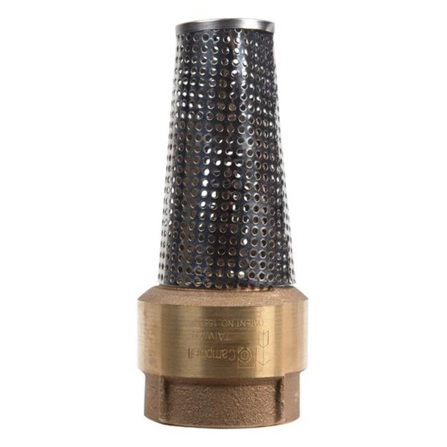 Campbell 2 in. D X 2 in. D Brass Foot Valve