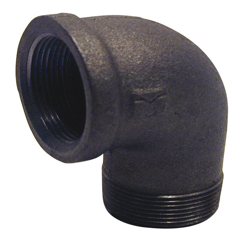 STZ Industries 2 in. FIP each X 2 in. D MIP Black Malleable Iron 90 Degree Street Elbow