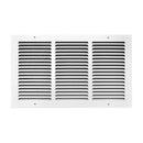 Tru Aire 10 in. H X 18 in. W 1-Way Powder Coat White Steel Return Air Grille