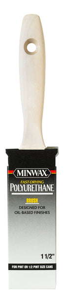 Minwax Polyurethane 1-1/2 in. Flat Varnish Brush