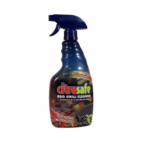 Citrusafe Lemon Scent BBQ Grill Cleaner 23 oz Liquid