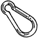 Baron 3/8 in. D X 4 in. L Zinc-Plated Steel Spring Snap 160 lb