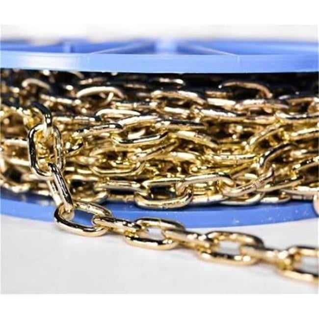 Baron 50 ft. Straight Link Steel Machine Chain 0.14 in. D X 50 ft. L