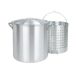 Bayou Classic Aluminum Grill Stockpot with Basket 100 qt 1 pk