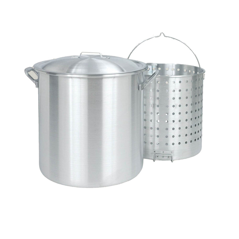 Bayou Classic Aluminum Grill Stockpot with Basket 100 qt 1 pk