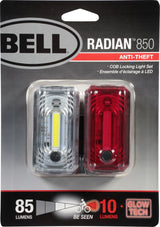 Bell Sports Radian Aluminum/Reinforced Plastic Bicycle Light Set Red/White